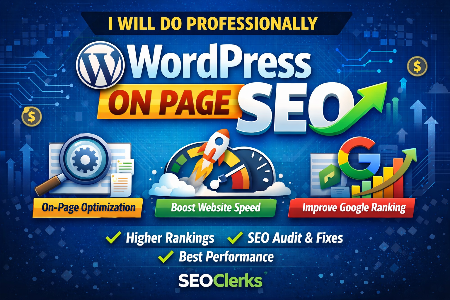 I will do professionally WordPress on page SEO, impr...