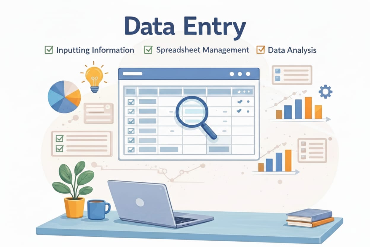 I will do professional Data Entry, copy paste, web ...