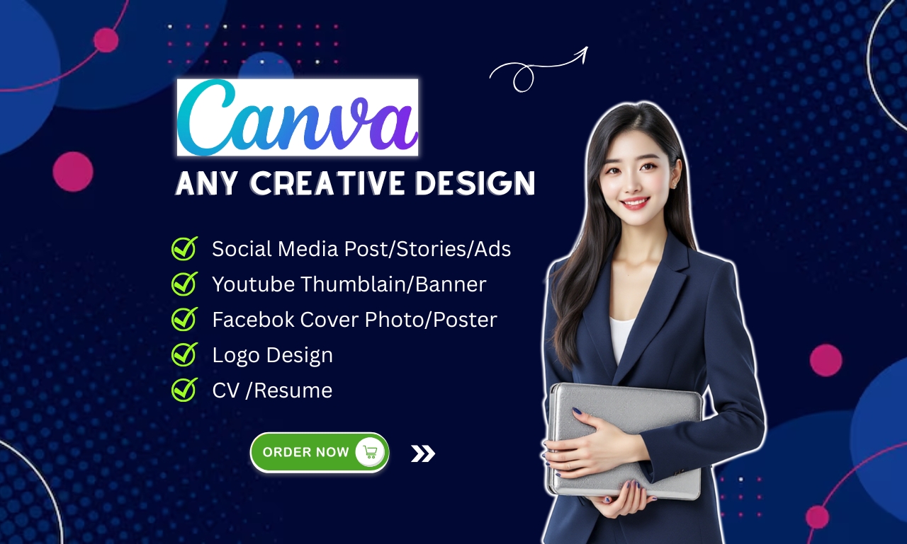 I will design professional canva pro Graphics Editabl...