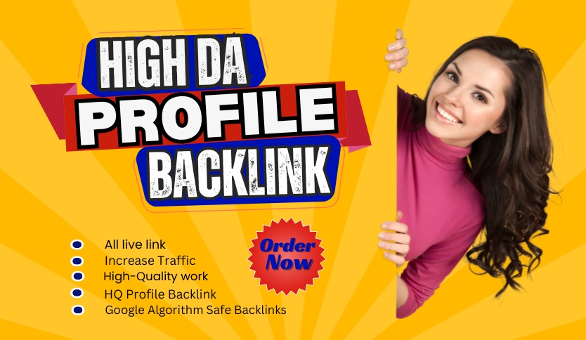 Get 100 Premium Profile Backlinks on High DA Sites