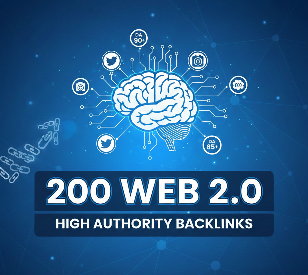 I will create 200 high DA Web 2.0 contextual backlinks for SEO growth