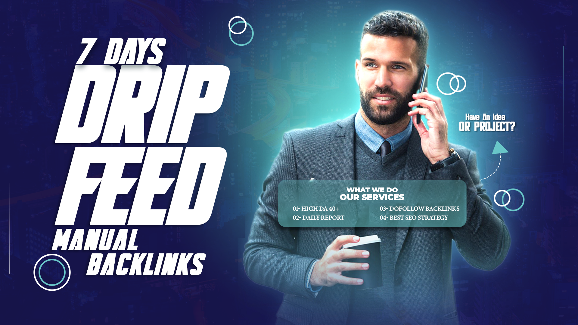 Enhance your organic rankings with my Premium 7-days drip feed SEO Backlinks package