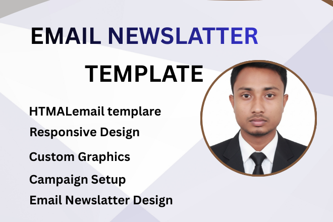 I will do HTML email template custom design