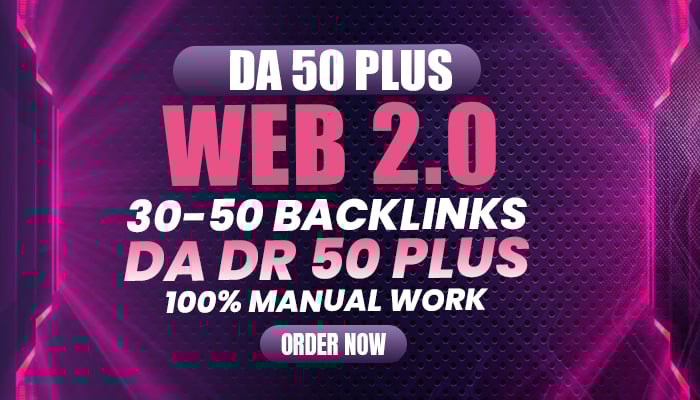 I will create powerful web 2.0 backlinks for SEO ranking