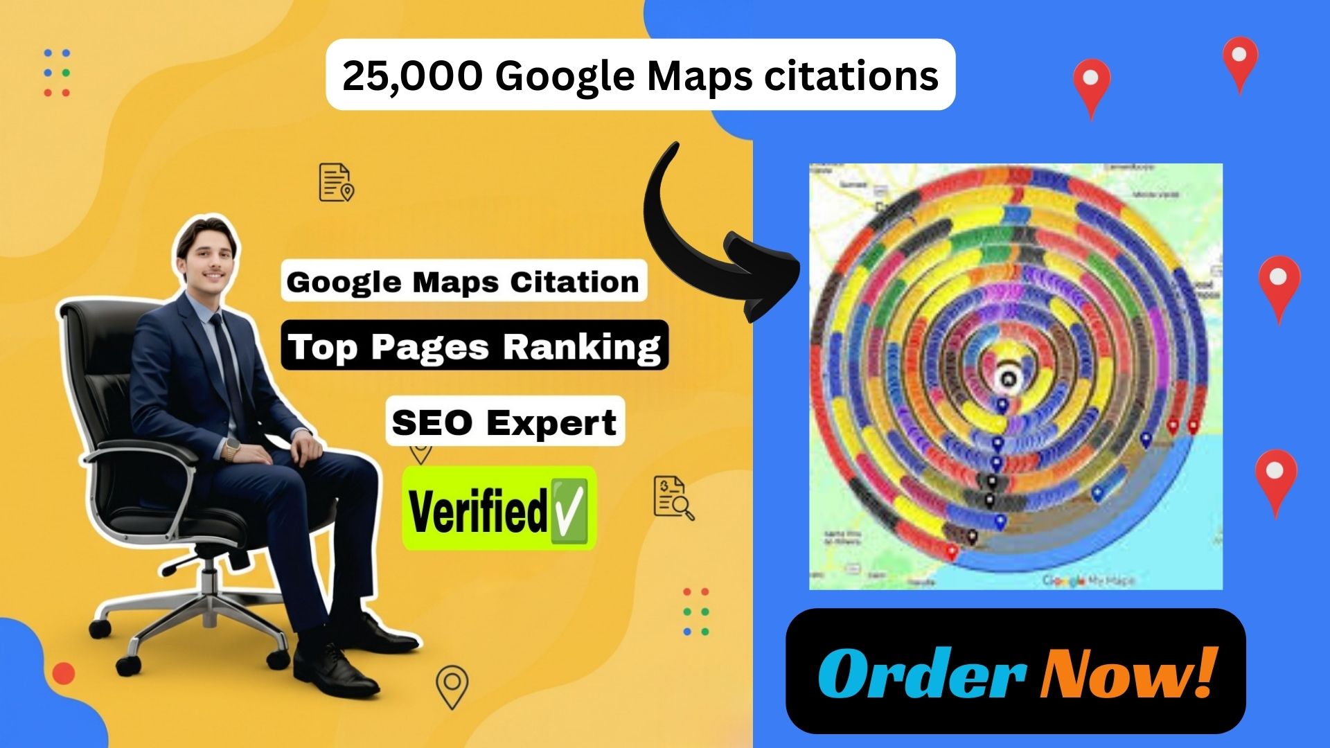 I will do 25,000 high authority Google Maps citations for local SEO and GMB ranking