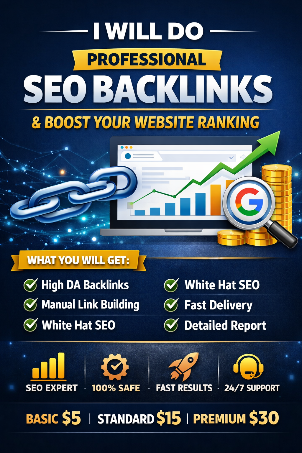 I Will Do Professional SEO Backlinks and Boost Your W...