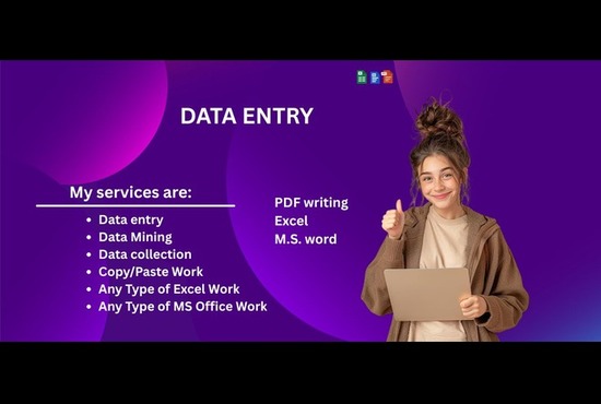 I will do data entry, copy-paste and web research