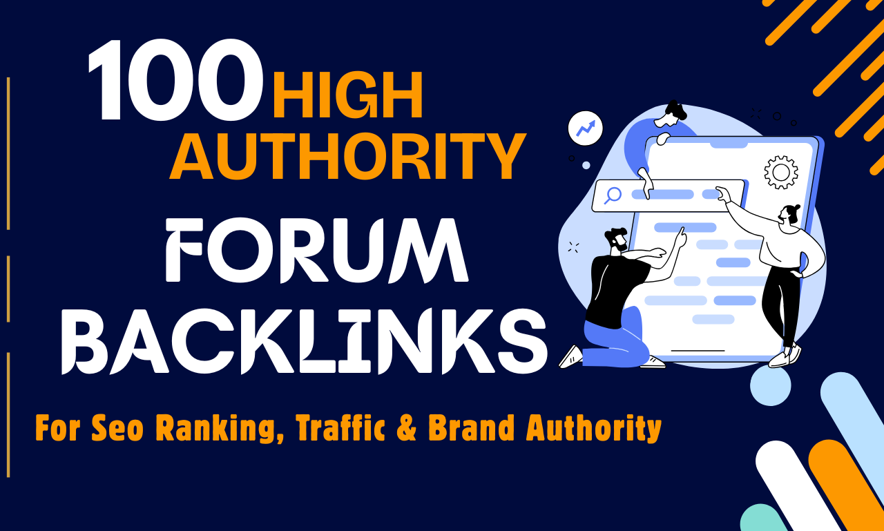 100 High Authority Forums Backlinks for SEO, Traffic & Brand Authority