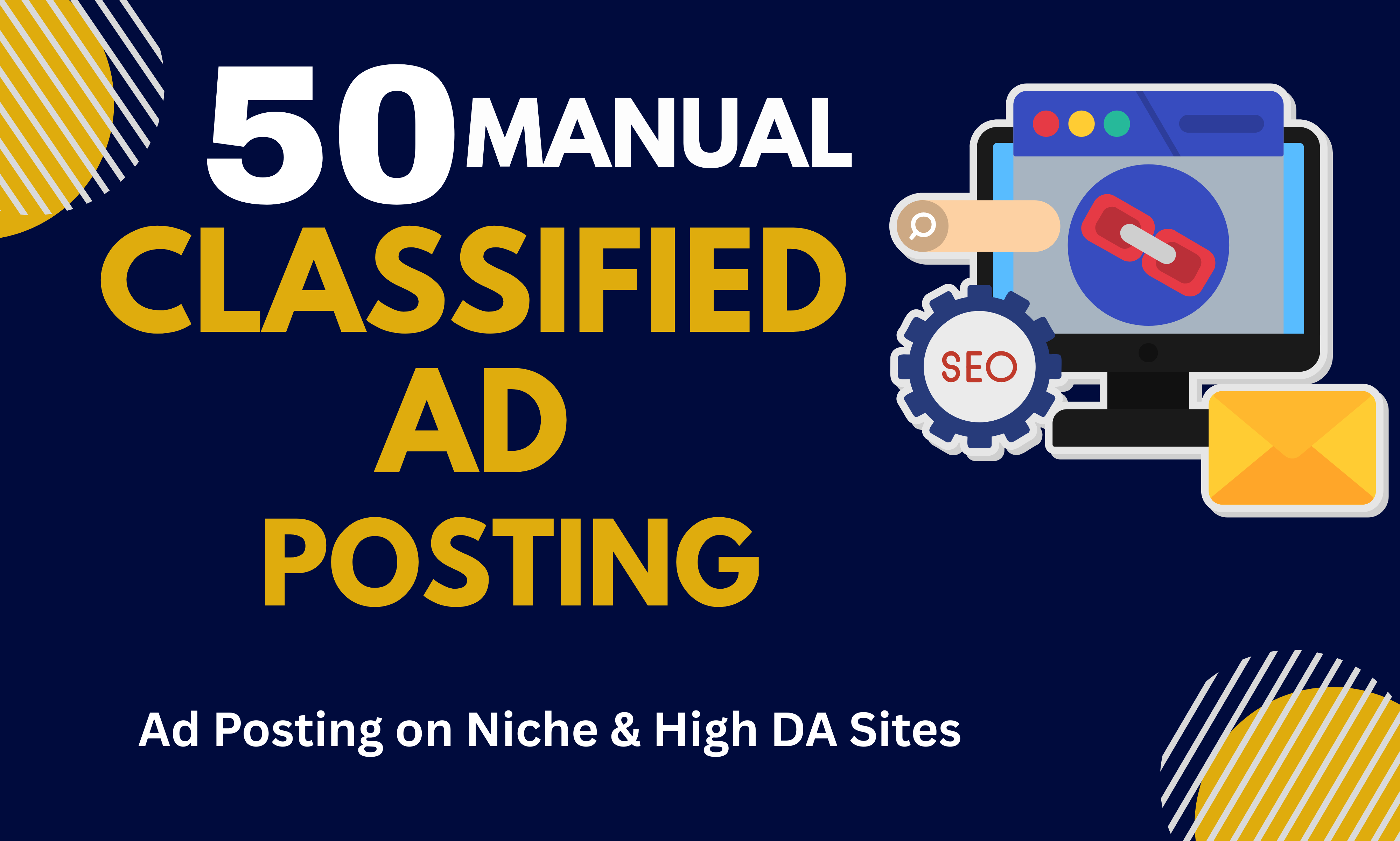 50 Manual Classified Ad Posting on Niche & High D...