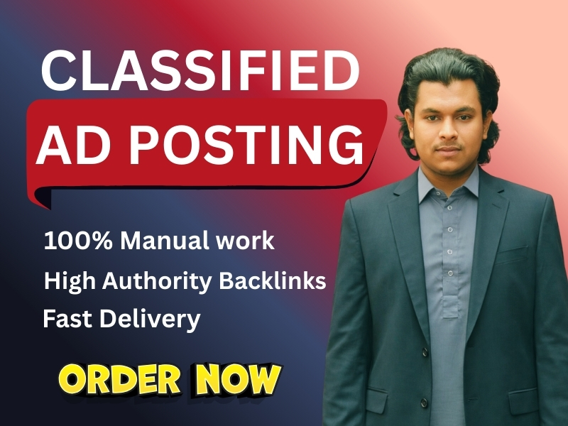 I Will provide Classified Ad posting on High Authorit...