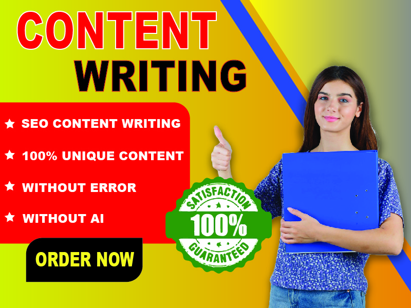 I will provide 100 Unique content with 1000+ word wit...