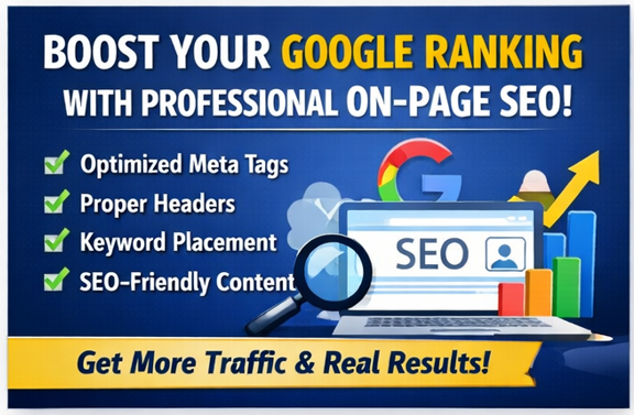 I Will Do Professional On-Page SEO to Boost Your Google Ranking