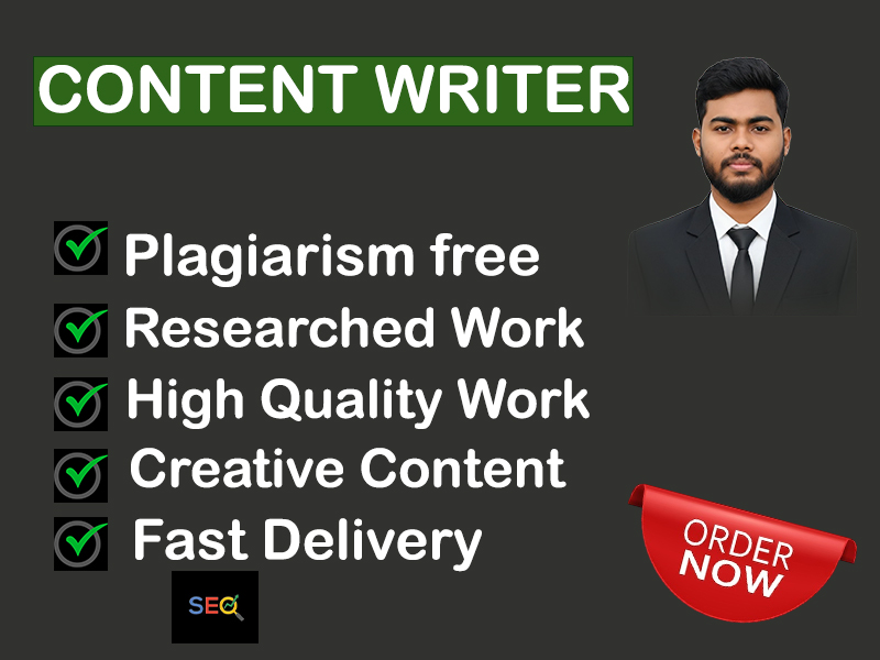 I will do professional SEO optimized content writing ...