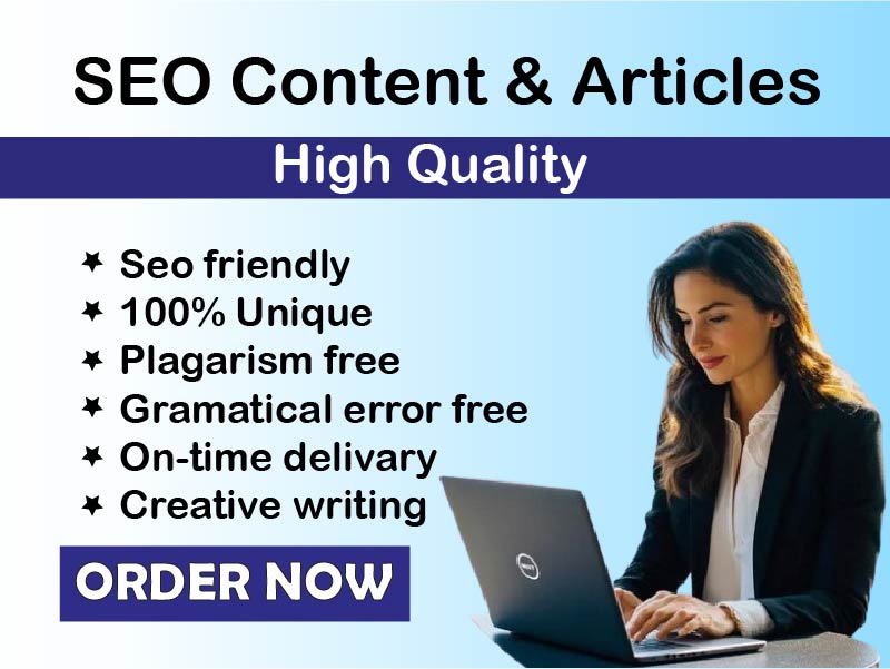 SEO Content Writer, I will write 999+ words and High Quality Unique ARTICLES