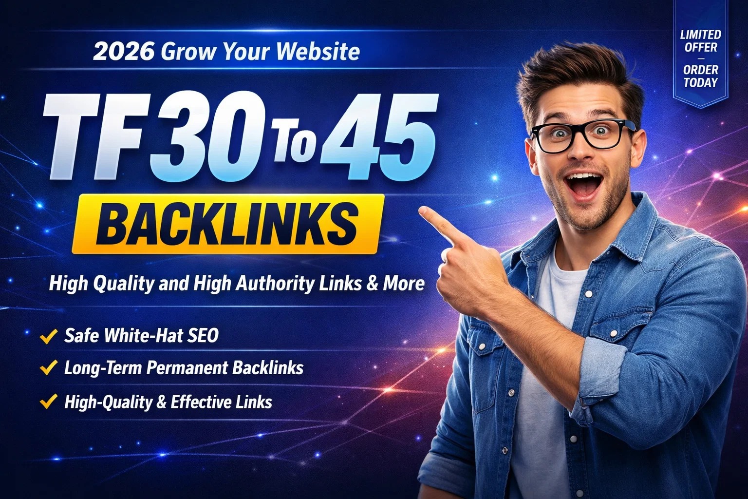 Get 45 High-Quality TF 30+ SEO Backlinks to Boost Tru...