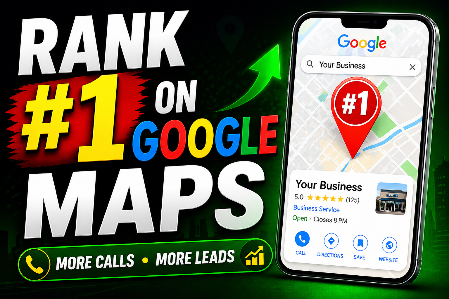 I will rank your Google Business Profile on Google Maps to get more calls