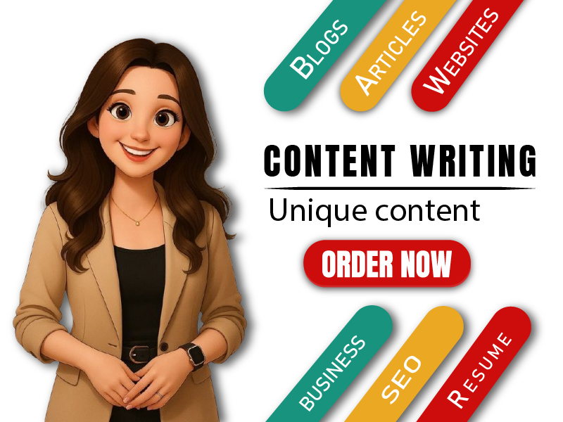 I Will write 1000+ unique & standard content with full manually.