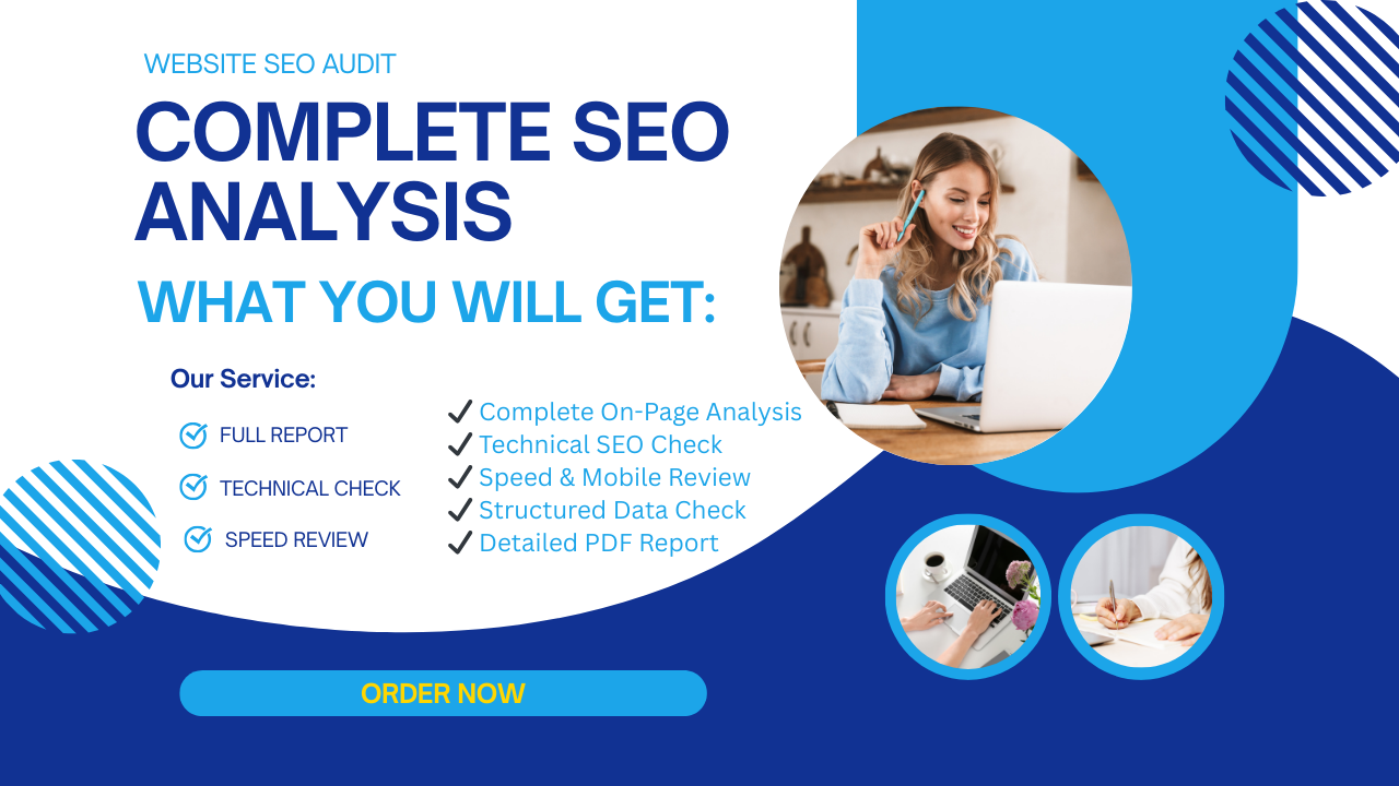 I will perform a professional website SEO audit with full report.