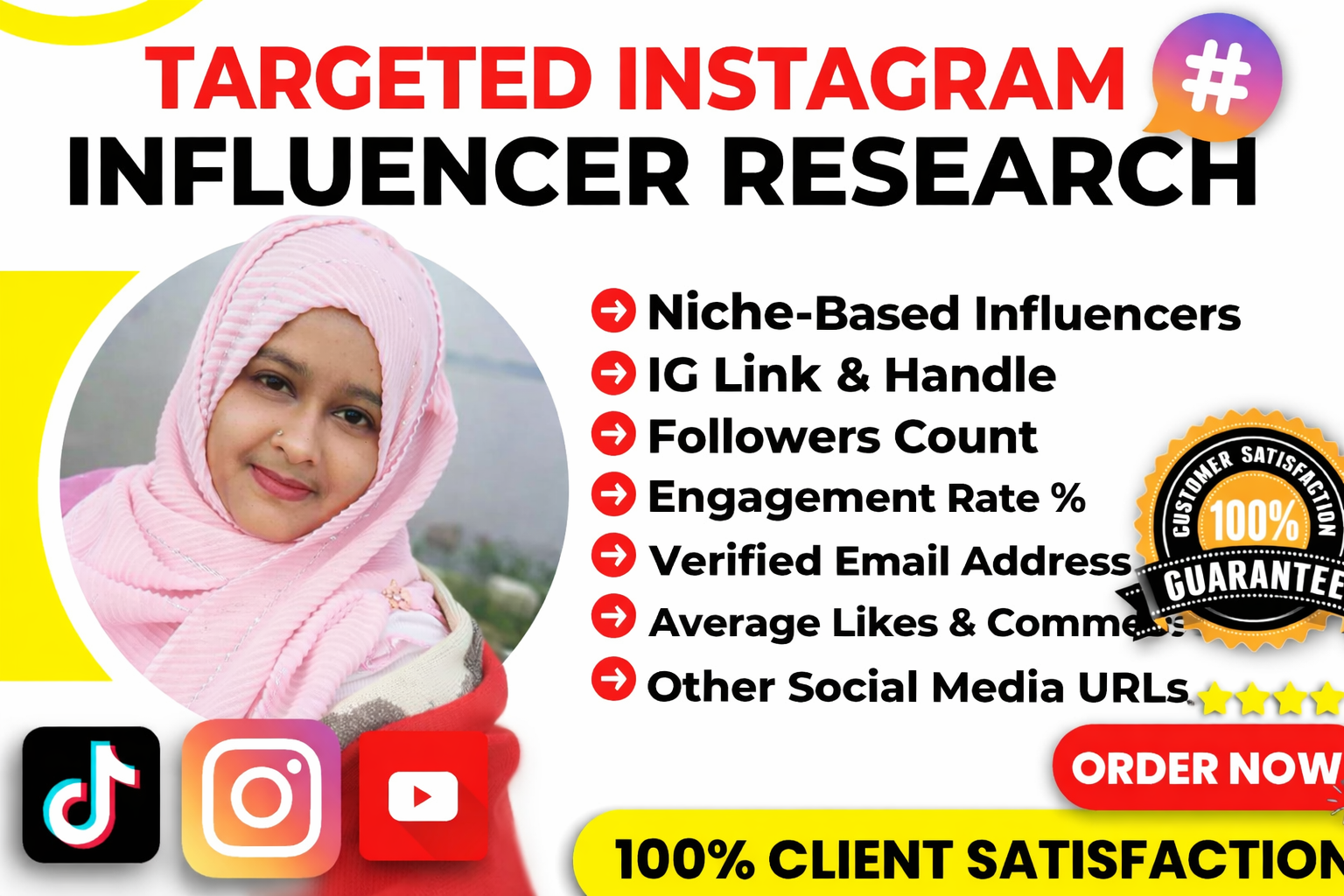 I will do targeted Instagram influencer research for ...