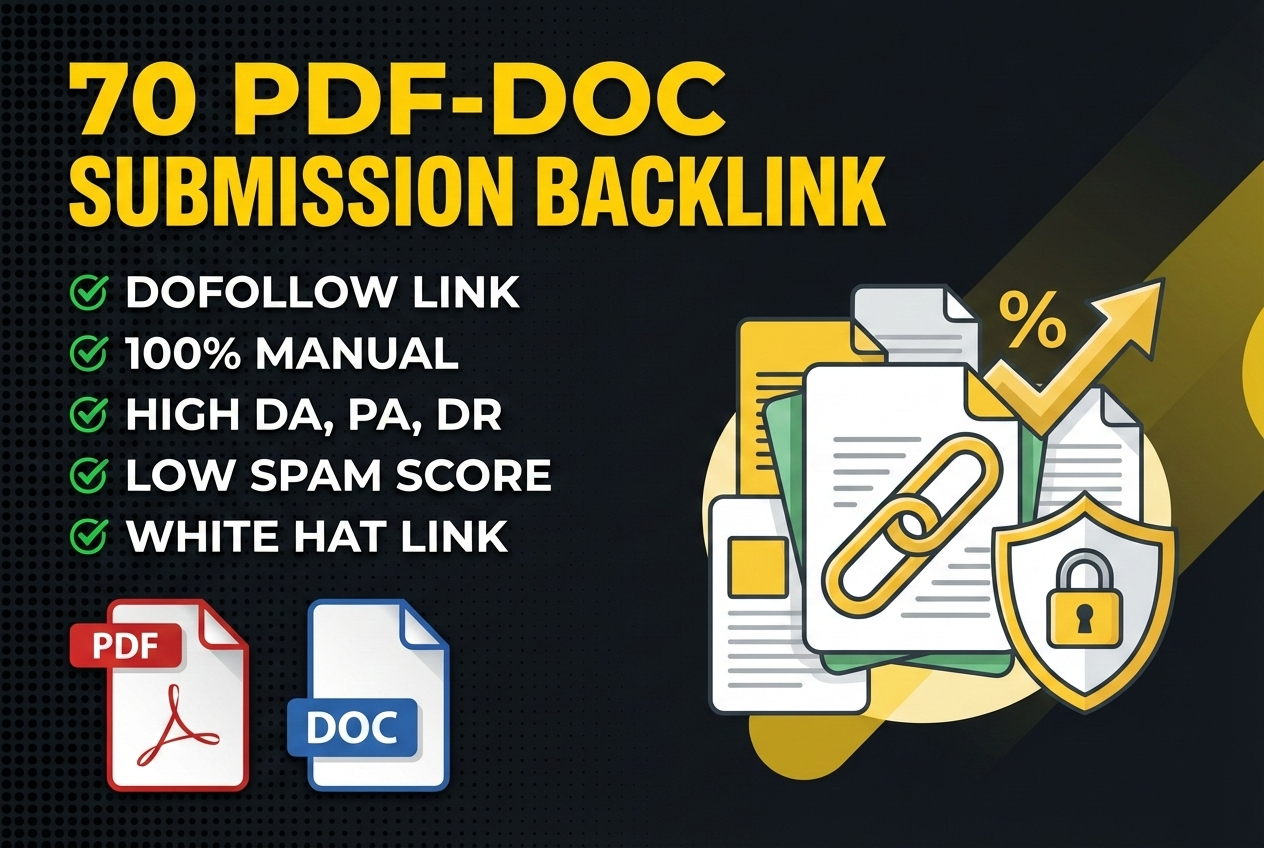 70 PDF Submission or Doc Share Backlinks - High Autho...