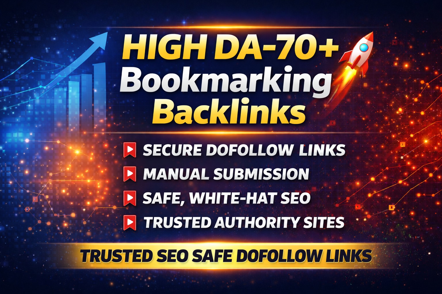Create 400 High DA70+ Bookmarking Dofollow Backlinks for Powerful SEO Ranking