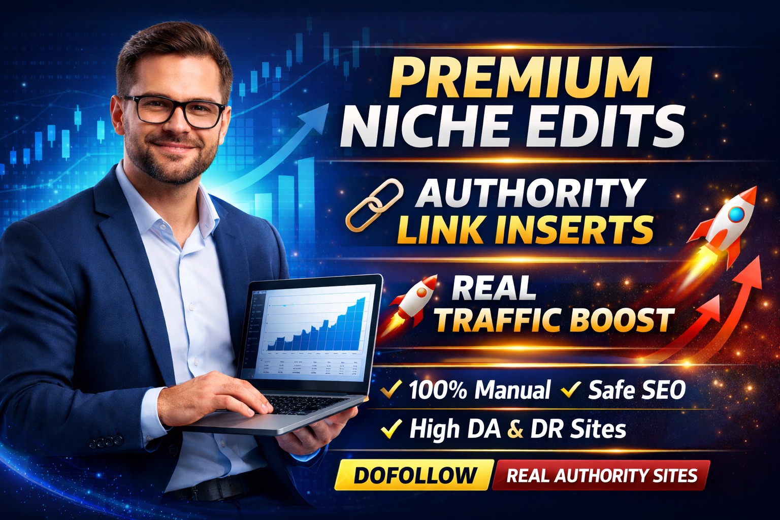 5 Premium Niche Edits Link Insert on Real High Author...
