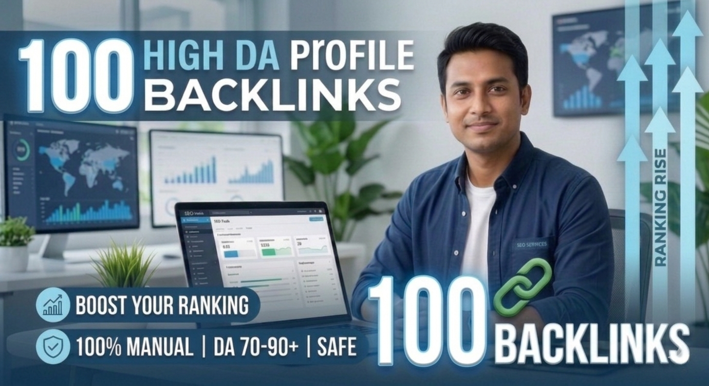 Provide 100 High DA Manual Profile Backlinks for SEO ...