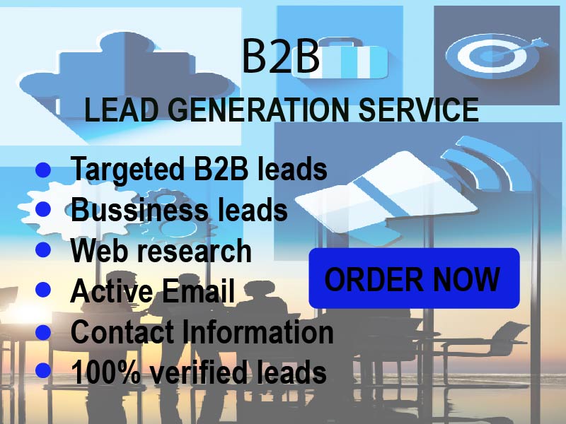 I will do high quality B2B lead generation and targeted business leads