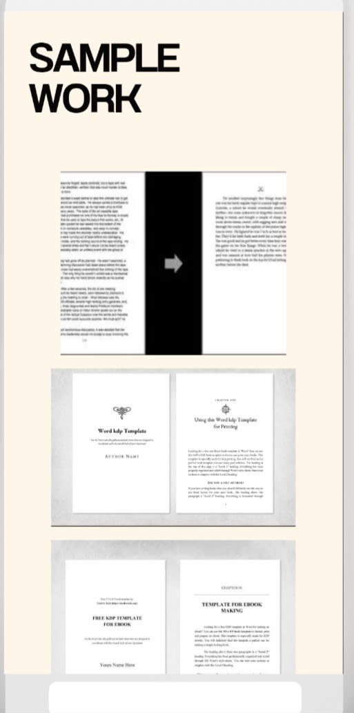 I will convert your messy manuscript into professional looking,publish ready,clean book.