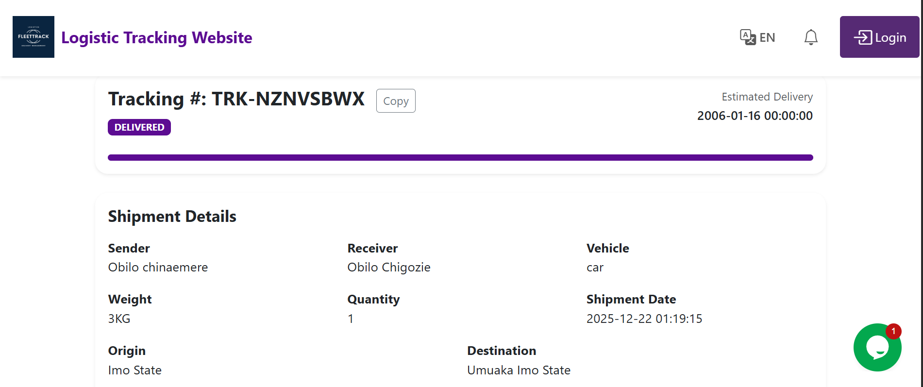 All-in-one Laravel logistics solution with dashboards for Admin, Dispatcher, Agent, Finance & Wareho