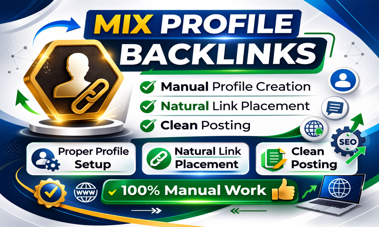 HQ 500 Mix Profile creation with backlinks for Safe S...
