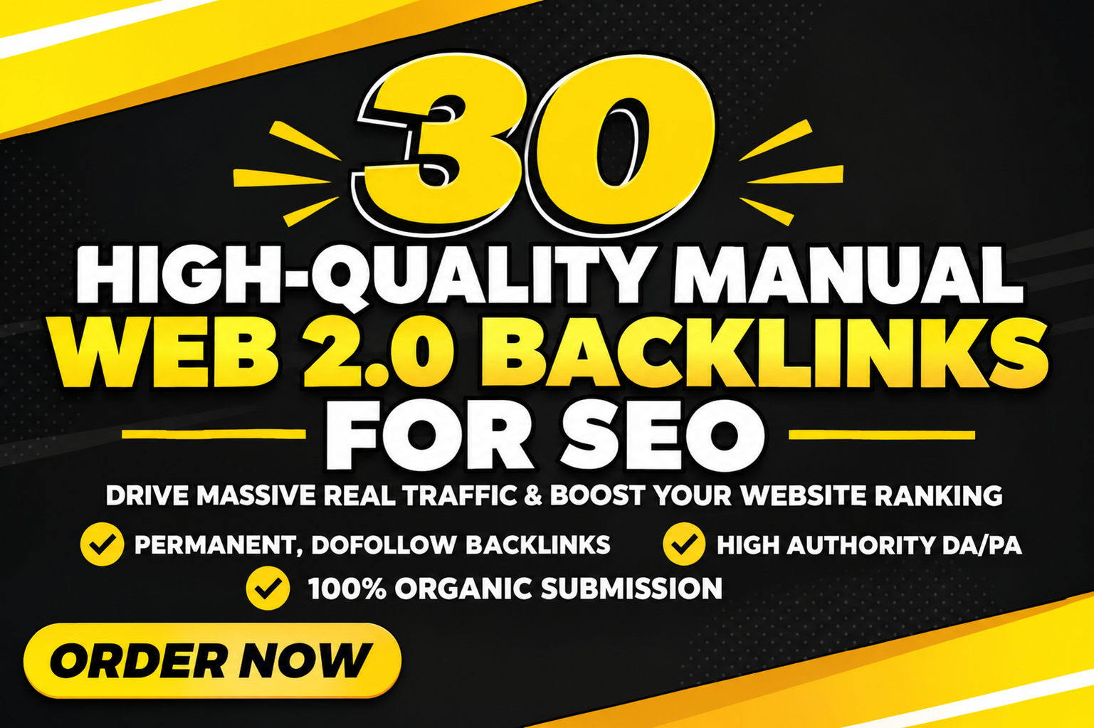 I will create 30 high-quality manual Web 2.0 backlinks with unique SEO content