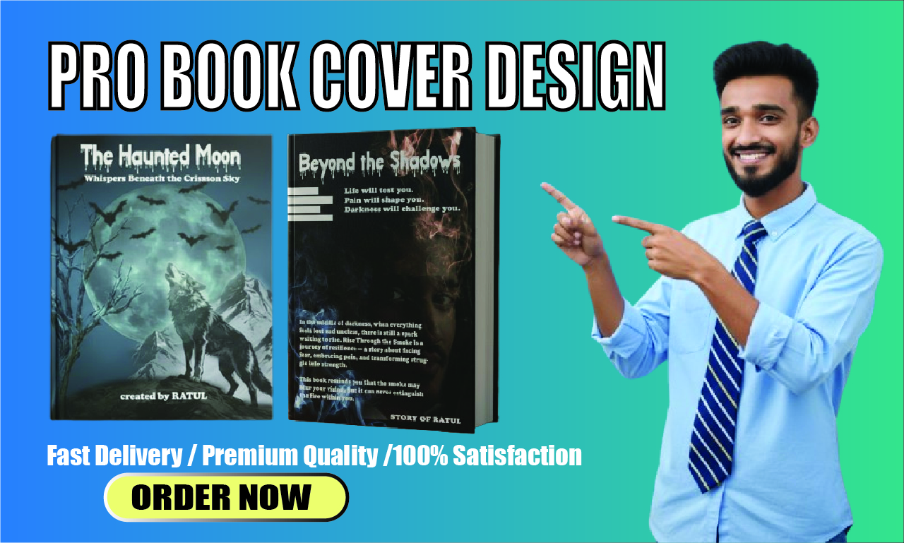 I will design pro book cover, professional ebook and print book cover