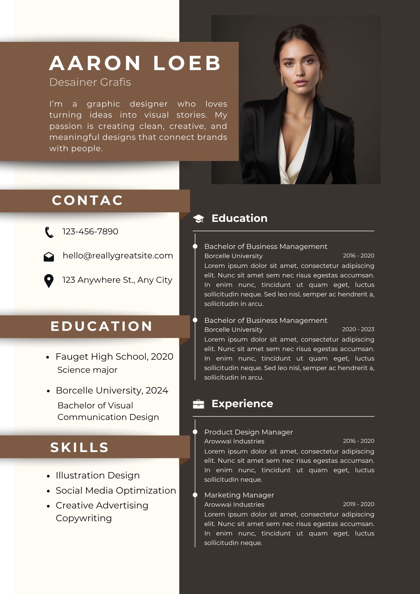 I will create your CV,Resume and LetterHead template 