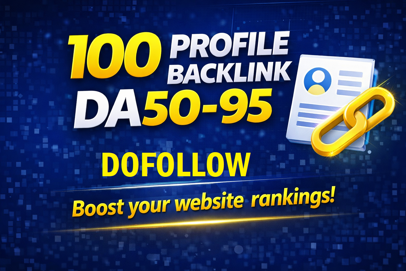 Get 100 High Quality Profile Backlinks DA50&ndash;95 Dofollow SEO Links