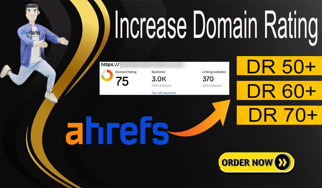 I will increase DR 50 plus manual work with money back guarantee 