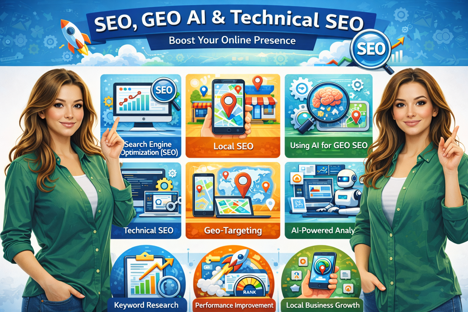 I will do generative engine optimization GEO aeo for ai search and google ranking
