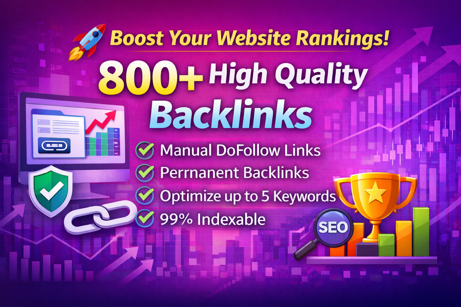 Build 800+ High Quality Backlinks to Boost SEO Rankin...