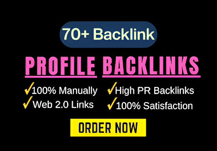 I Will Create 70 High Quality Profile Creation Backli...