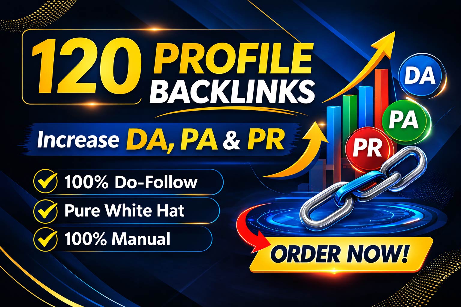 Rank Higher with 120 Profile Backlinks Increase DA, ...