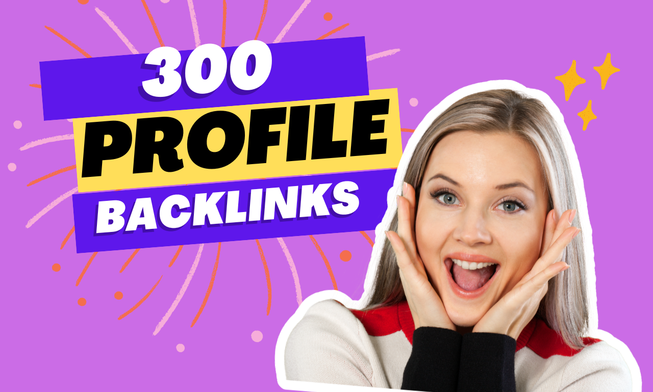 I will build 300 manual profile backlinks to boost do...