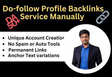 I will create SEO friendly do-follow profile backlink...