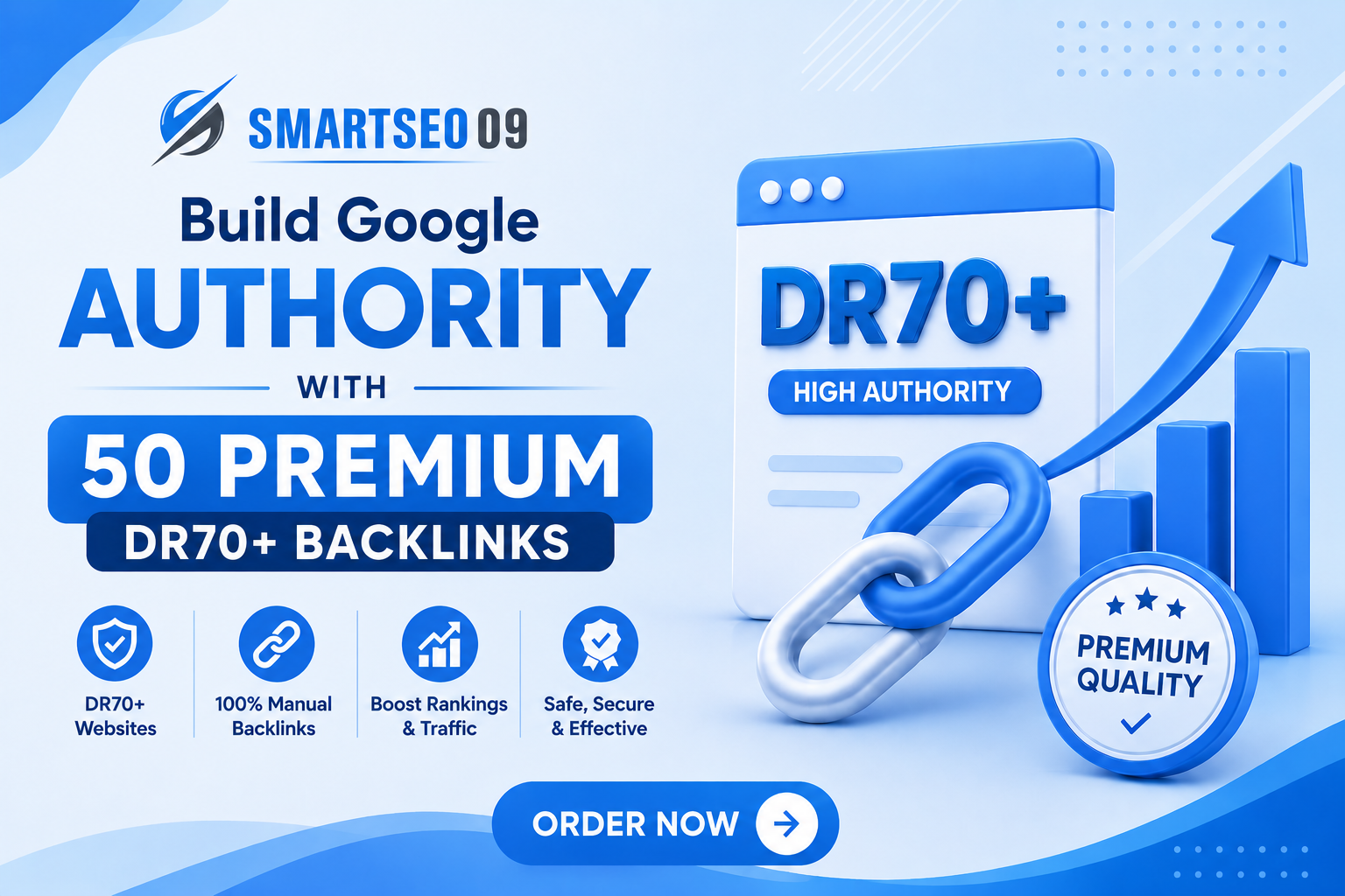 Build Google Authority with 50 Premium DR70+ Backlink...