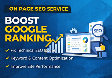 I will do professional on page SEO and fix technical SEO issues for your website