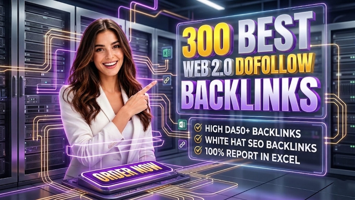 Get 300 Manual Web 2.0 Dofollow Backlinks to Grow Google Rankings Fast 