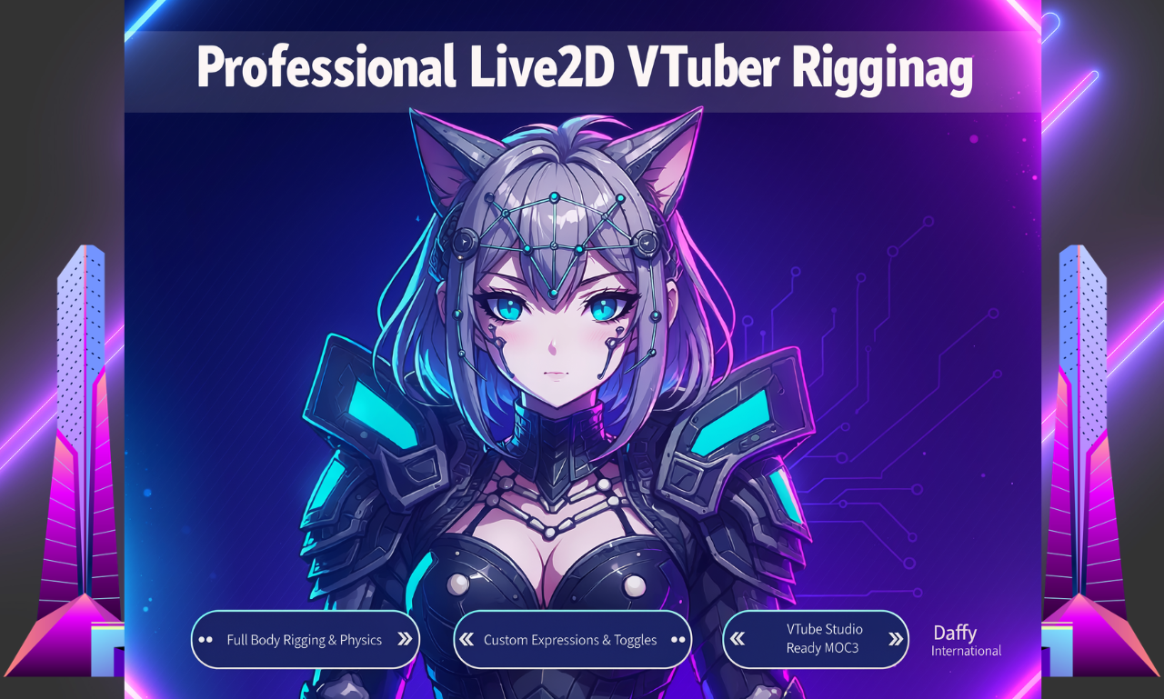 Create a Professional Live2D VTuber Model with Full R...