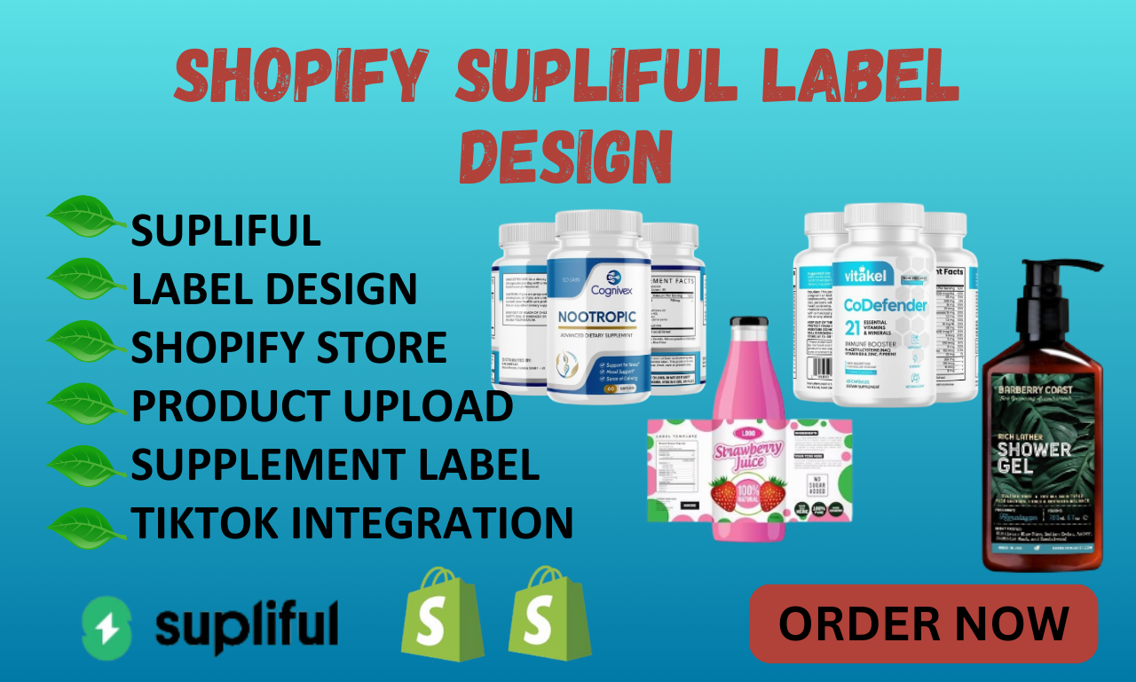 I will create premium Supliful supplement label desig...