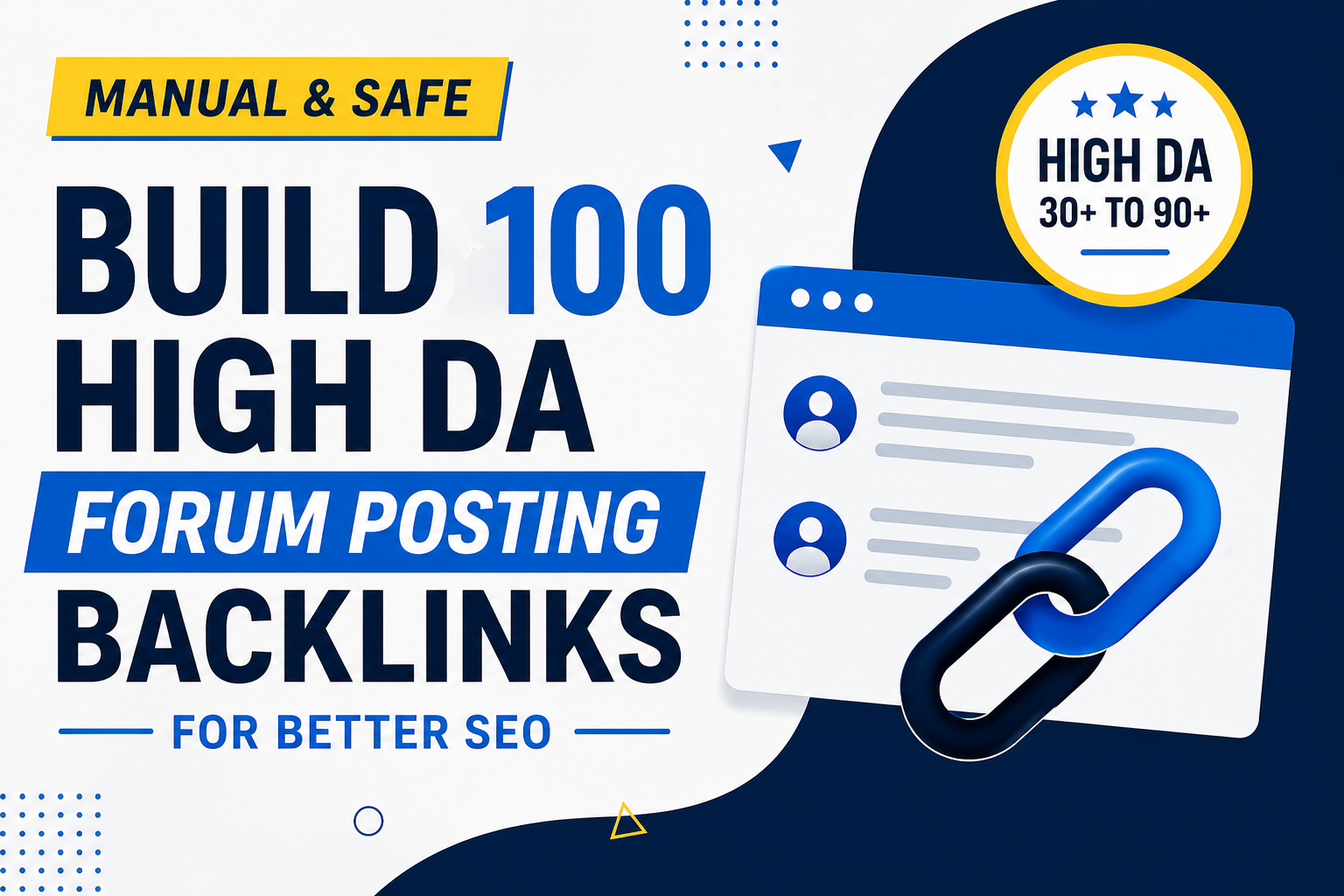 Build 100 High DA Forum Posting Backlinks for Better SEO