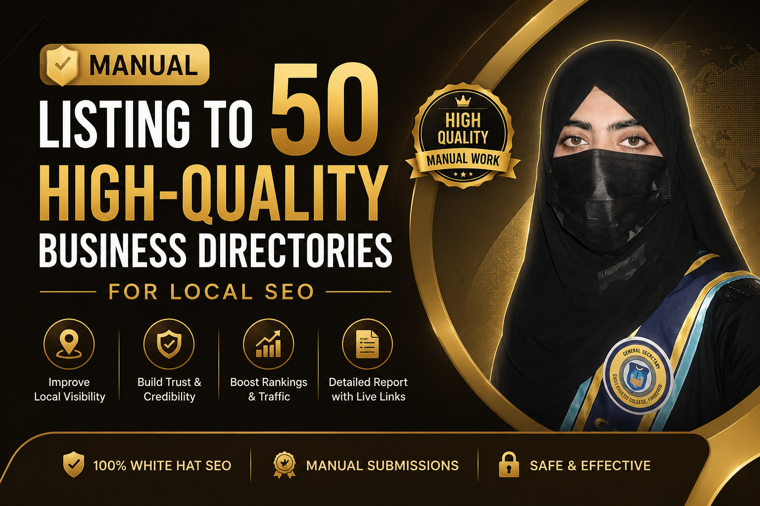 Manually Listing Business to 50 High-Quality Directories for Local SEO