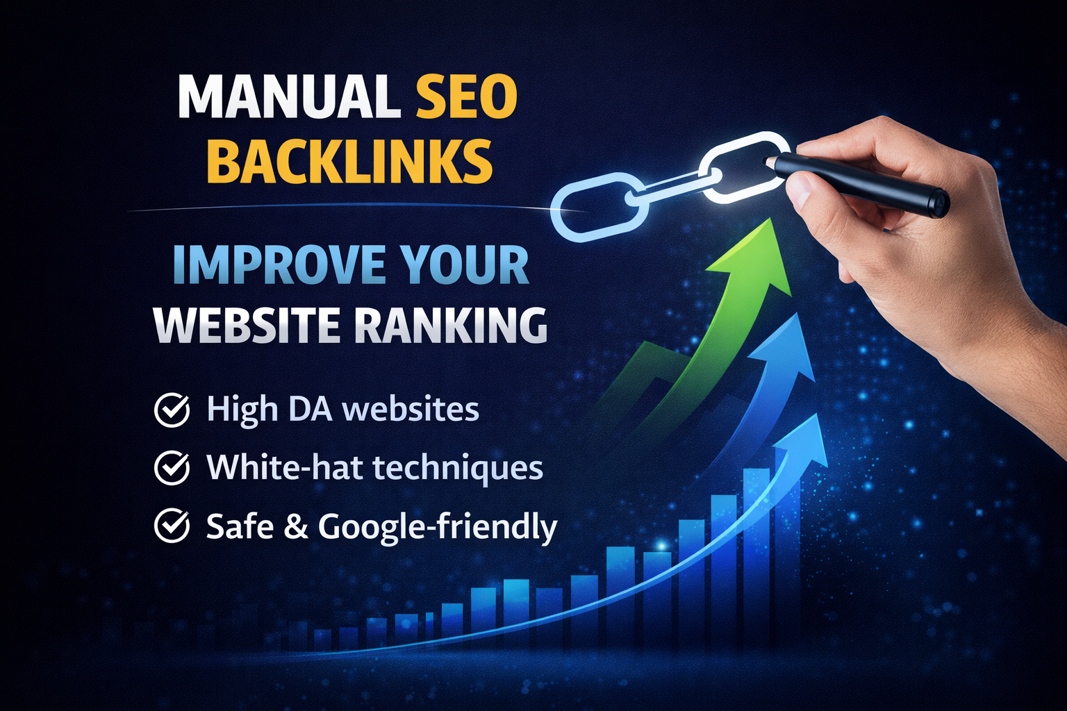I will build high quality manual SEO backlinks to boost your Google ranking